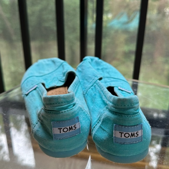 Toms Womens Canvas Flats Turquoise ~ W8.5 - Picture 3 of 7